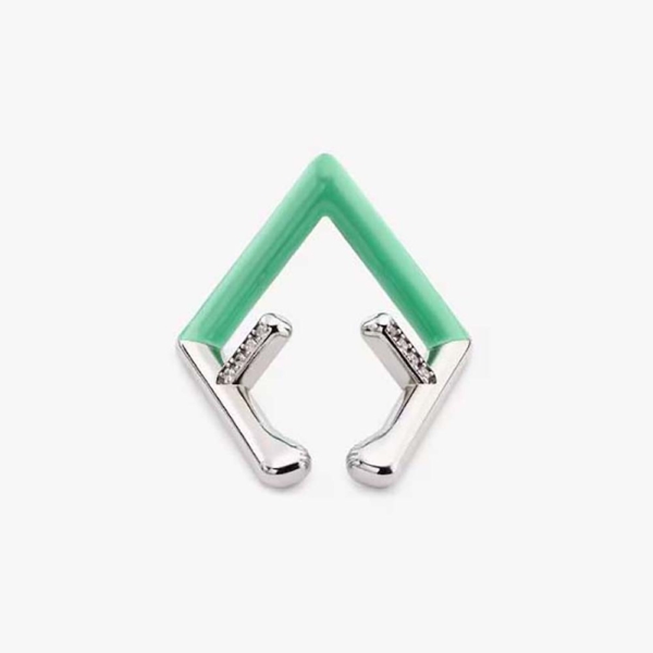 Fendi Women Fendi First Earcuff Silver-colour (1)