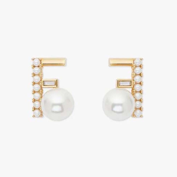 Fendi Women First Earrings Gold-coloured (1)