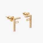 Fendi Women First Gold-coloured Earrings in Brass