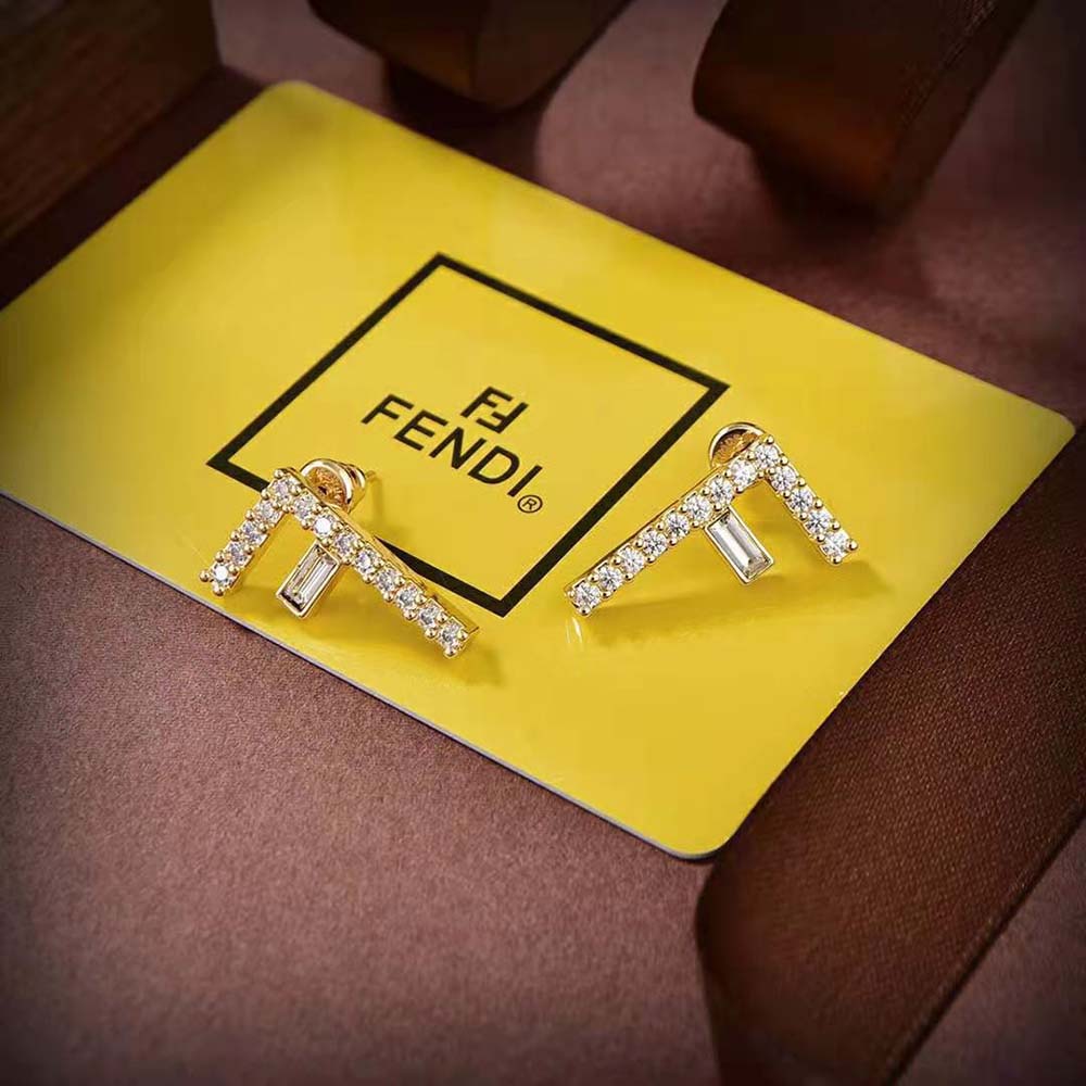 Fendi Women First Gold-coloured Earrings in Brass (5)