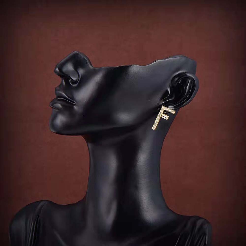Fendi Women First Gold-coloured Earrings in Brass (6)