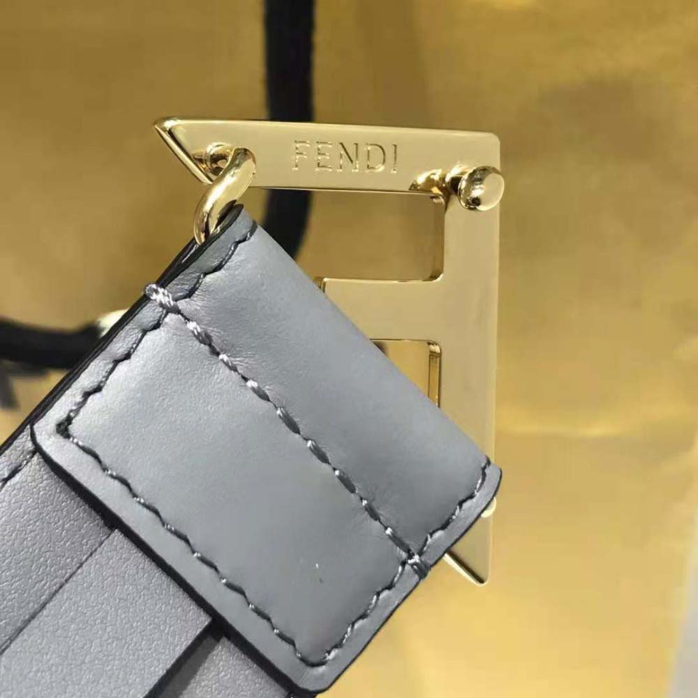 Fendi Women Gray Leather Belt (5)