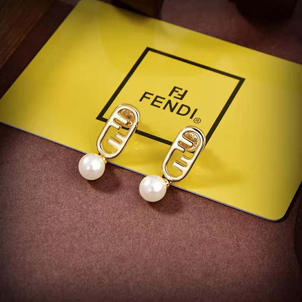 Fendi Women O’Lock Earrings Gold-Colored Earrings (6)