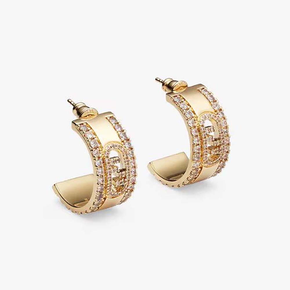 Fendi Women O’Lock Earrings Gold-coloured (1)