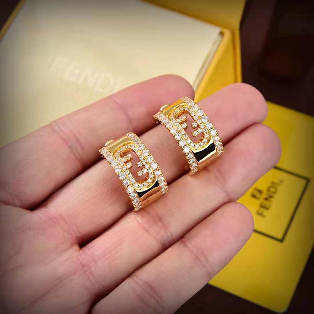 Fendi Women O’Lock Earrings Gold-coloured (2)