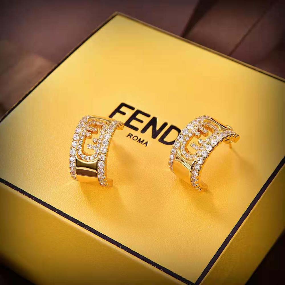 Fendi Women O’Lock Earrings Gold-coloured (4)