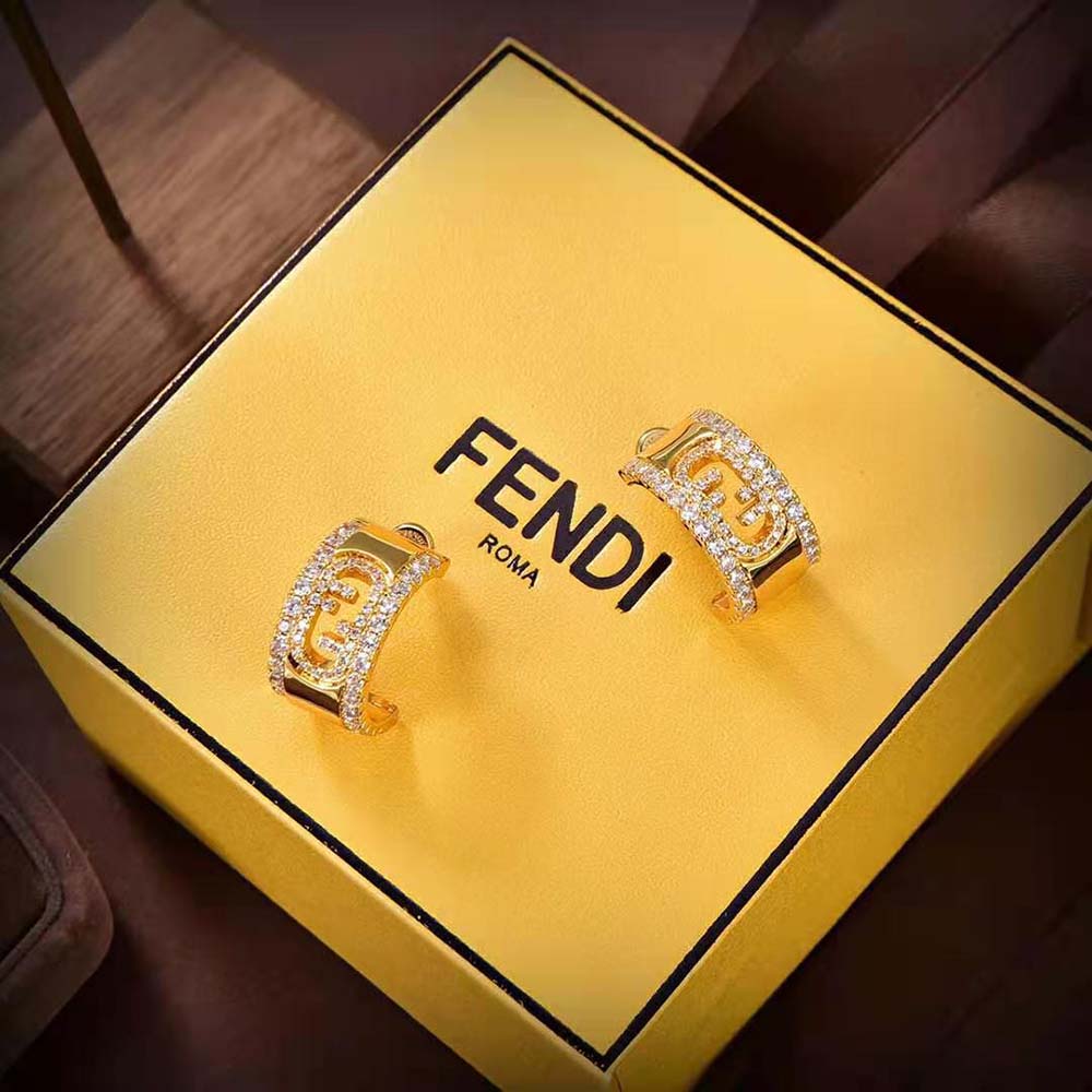 Fendi Women O’Lock Earrings Gold-coloured (5)