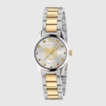 Gucci Women G-Timeless Watch Quartz Movement 27 mm in Steel-Gold