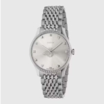 Gucci Women G-Timeless Watch Quartz Movement 36 mm in Steel