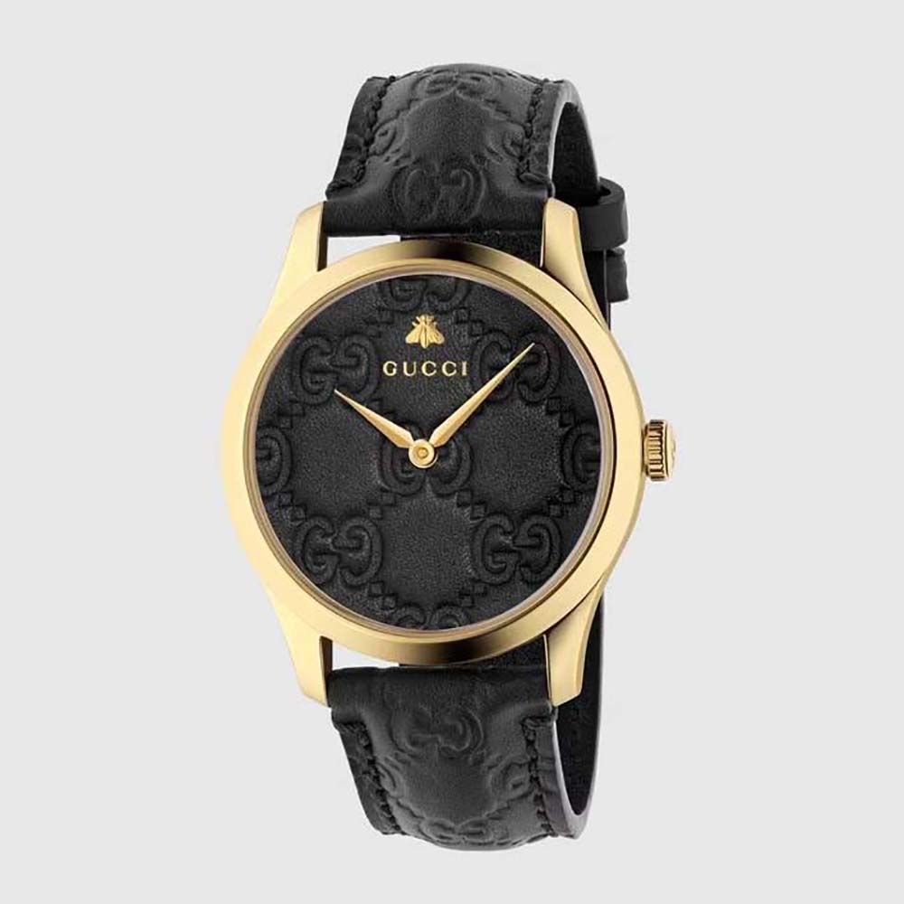 Gucci Women G-Timeless Watch Quartz Movement 38 mm in Yellow Gold PVD