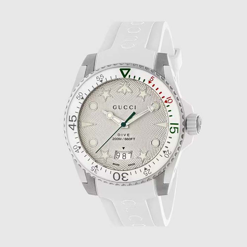 Gucci Women G-Timeless Watch Quartz Movement 40 mm in Steel-Silver (1)