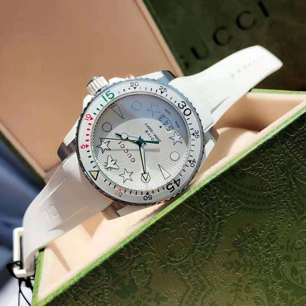 Gucci Women G-Timeless Watch Quartz Movement 40 mm in Steel-Silver (5)