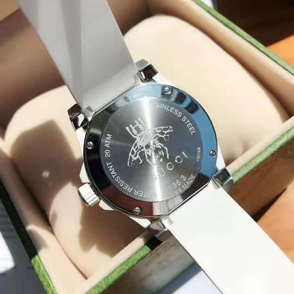 Gucci Women G-Timeless Watch Quartz Movement 40 mm in Steel-Silver (9)