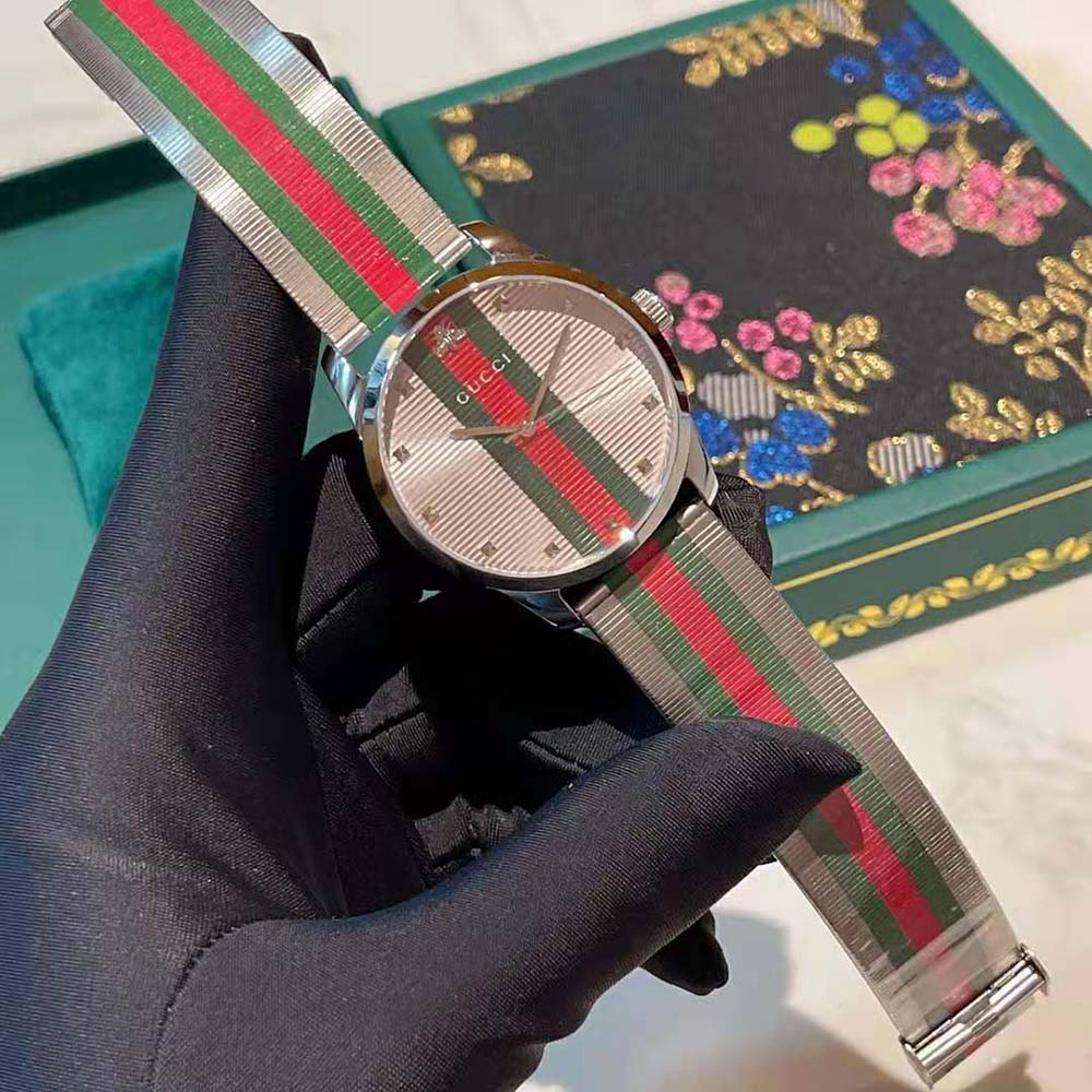 Gucci Women G-Timeless Watch Quartz Movement 42 mm in Steel-Silver (2)