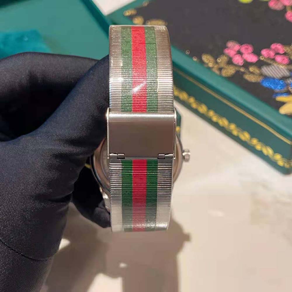 Gucci Women G-Timeless Watch Quartz Movement 42 mm in Steel-Silver (9)