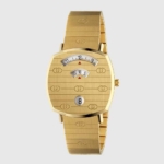 Gucci Women Grip Watch Quartz Movement 35 mm in Yellow Gold