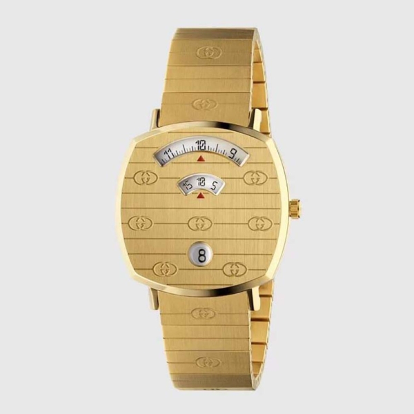 Gucci Women Grip Watch Quartz Movement 35 mm in Yellow Gold (1)