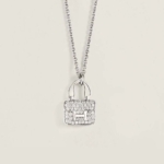 Hermes Women Amulettes Constance Pendant with Diamonds and Kelly Snap Closure