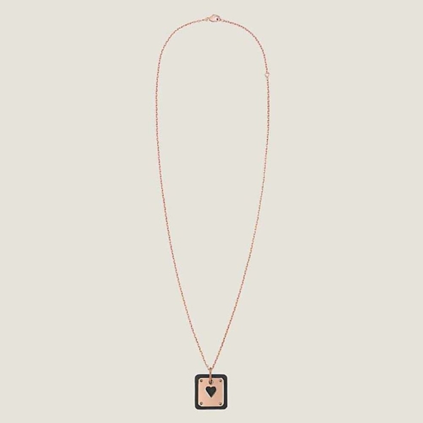 Hermes Women As De Coeur Pendant Small Model-Black (1)