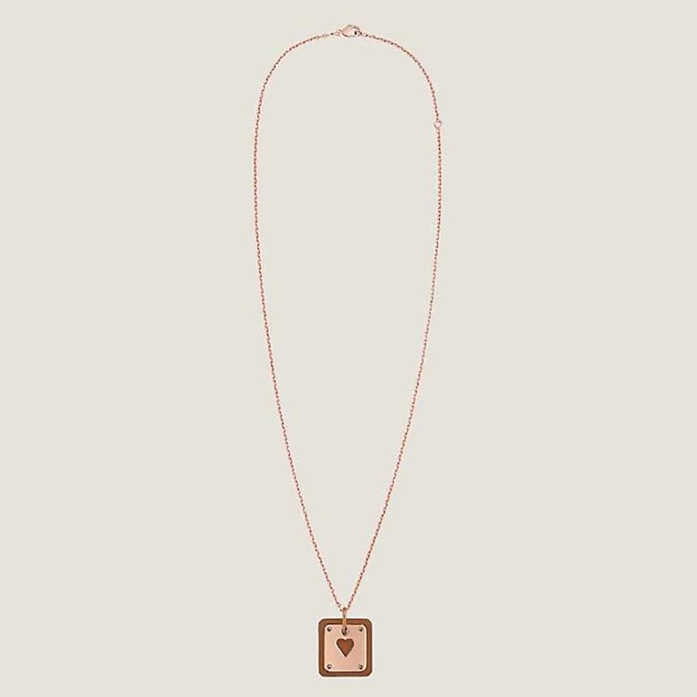 Hermes Women As De Coeur Pendant Small Model-Brown (1)