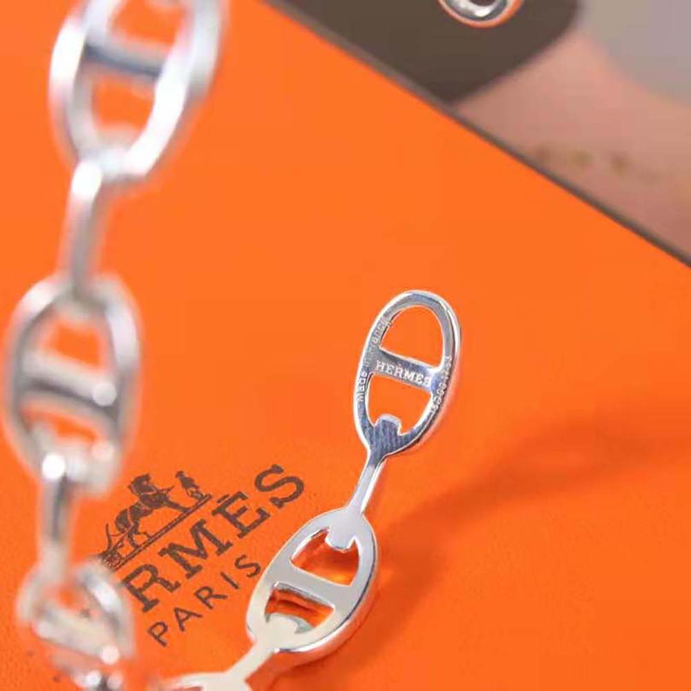 Hermes Women Chaine D’Ancre Enchainee Bracelet Medium Model (7)