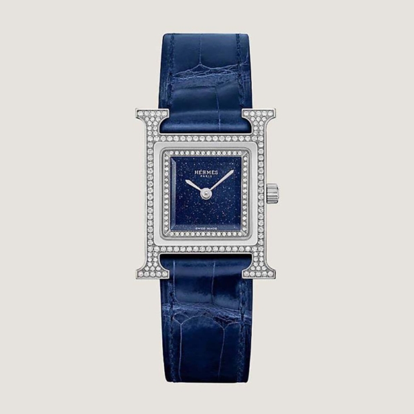 Hermes Women Heure H Watch Small Model Quartz Movement 25 mm-Navy (1)