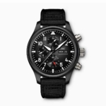 IWC Men Pilot’s Watch Chronograph Top Gun 44.5 mm in Ceramic Case-Black