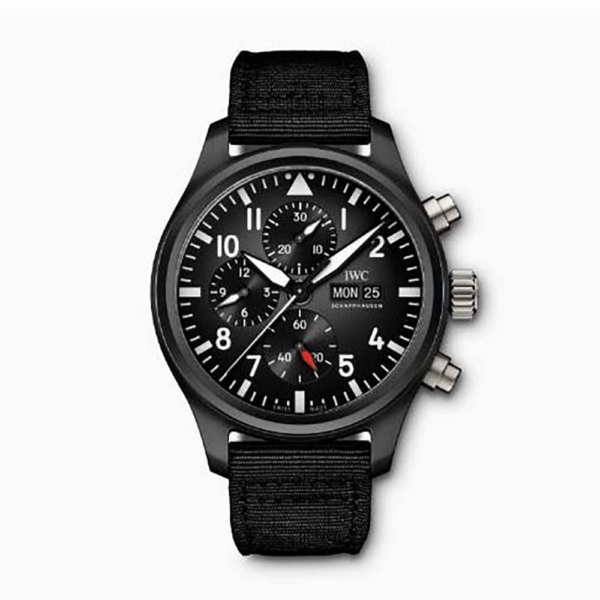IWC Men Pilot’s Watch Chronograph Top Gun 44.5 mm in Ceramic Case-Black (1)