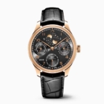 IWC Men Portugieser Perpetual Calendar Self-winding 44.2 mm in Gold Case-Black