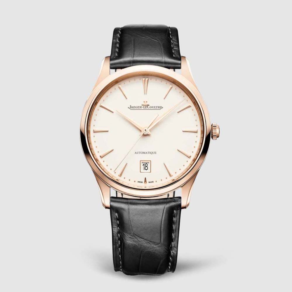 Jaeger-LeCoultre Men Master Ultra Thin Automatic Winding 39 mm in Pink Gold