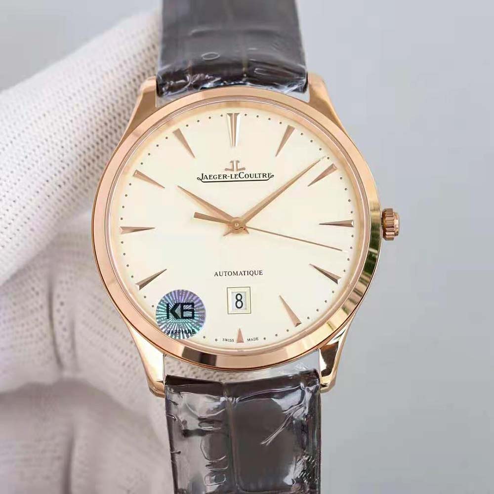 Jaeger-LeCoultre Men Master Ultra Thin Automatic Winding 39 mm in Pink Gold (3)