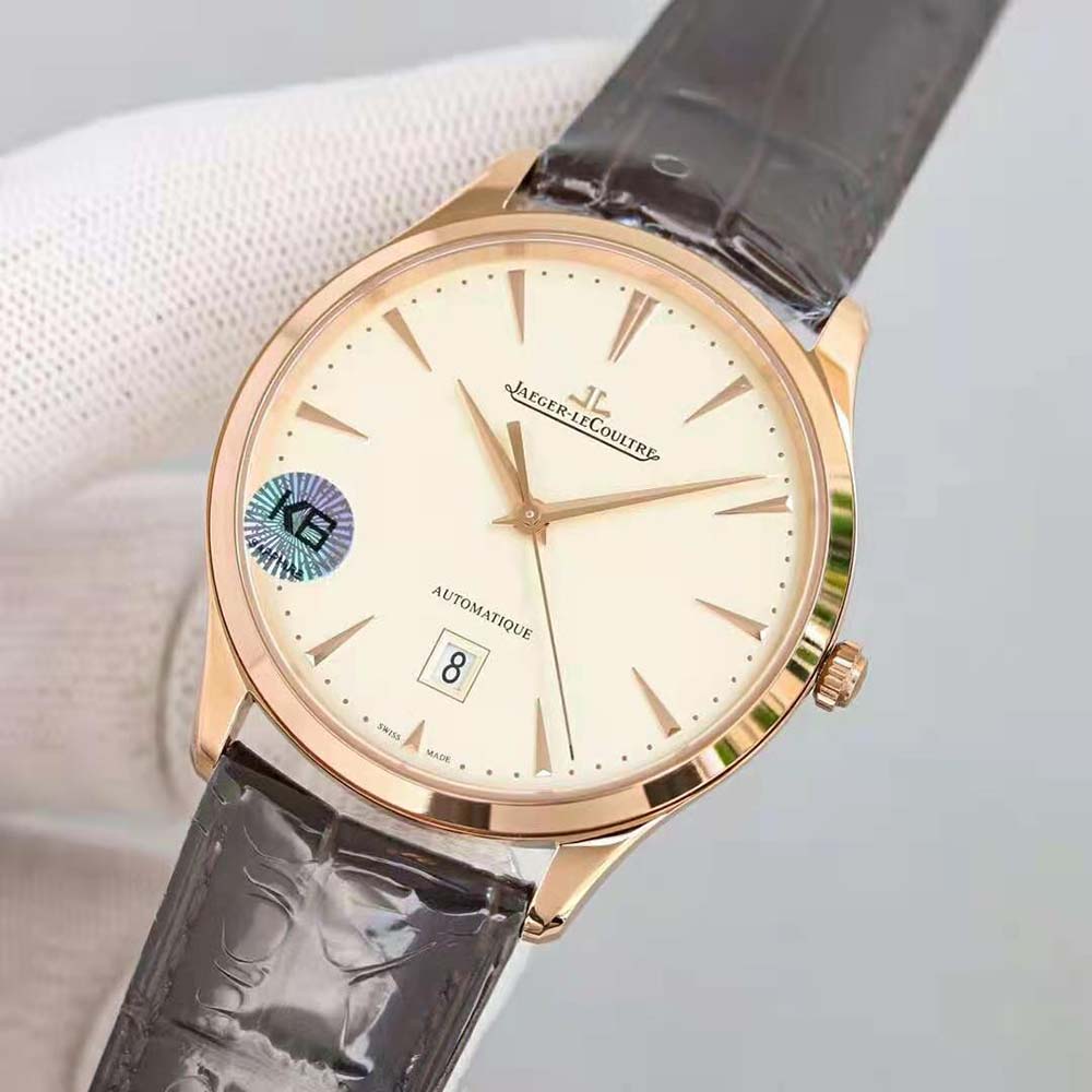 Jaeger-LeCoultre Men Master Ultra Thin Automatic Winding 39 mm in Pink Gold (4)