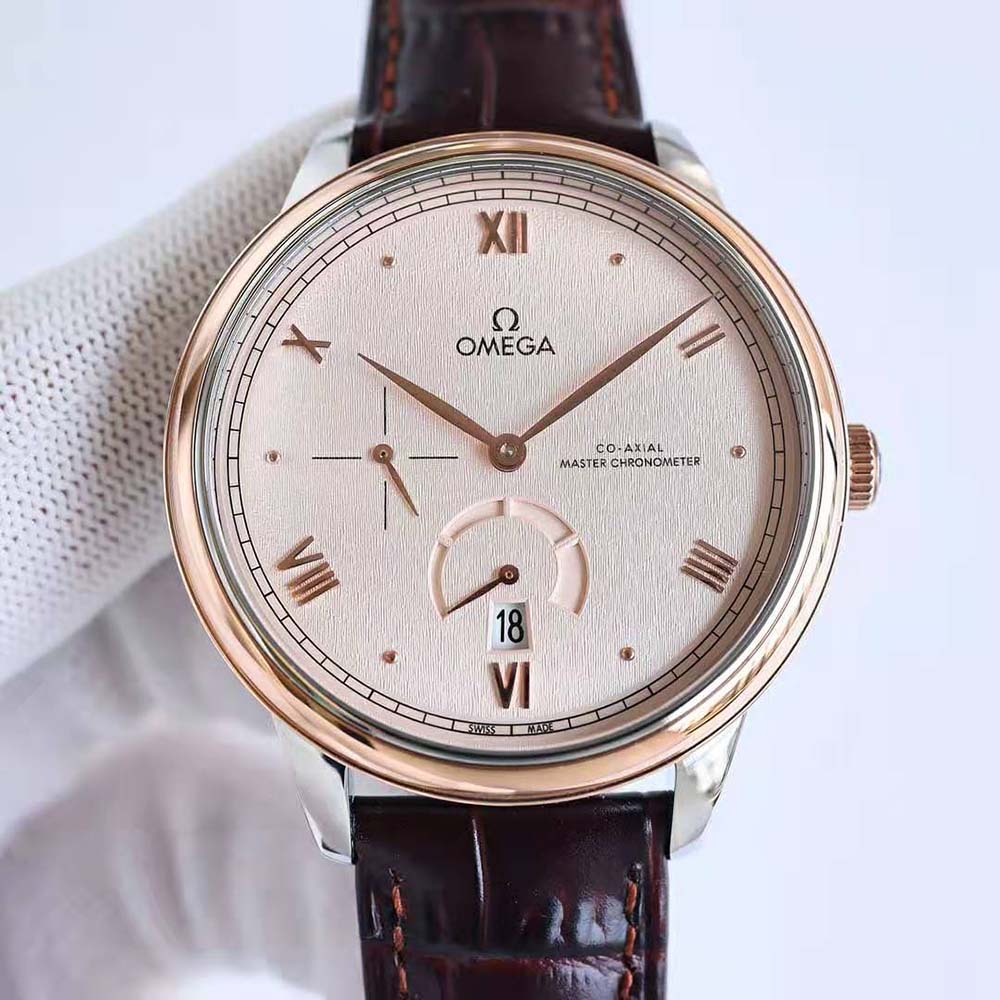 Omega Men De Ville Prestige Co‑axial Master Chronometer Power Reserve 41 mm-Brown (3)