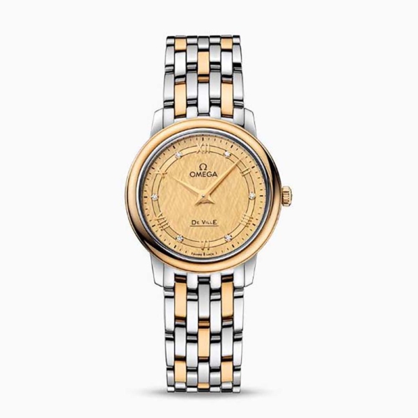 Omega Women De Ville Prestige Quartz 27.4 mm in Yellow Gold (1)