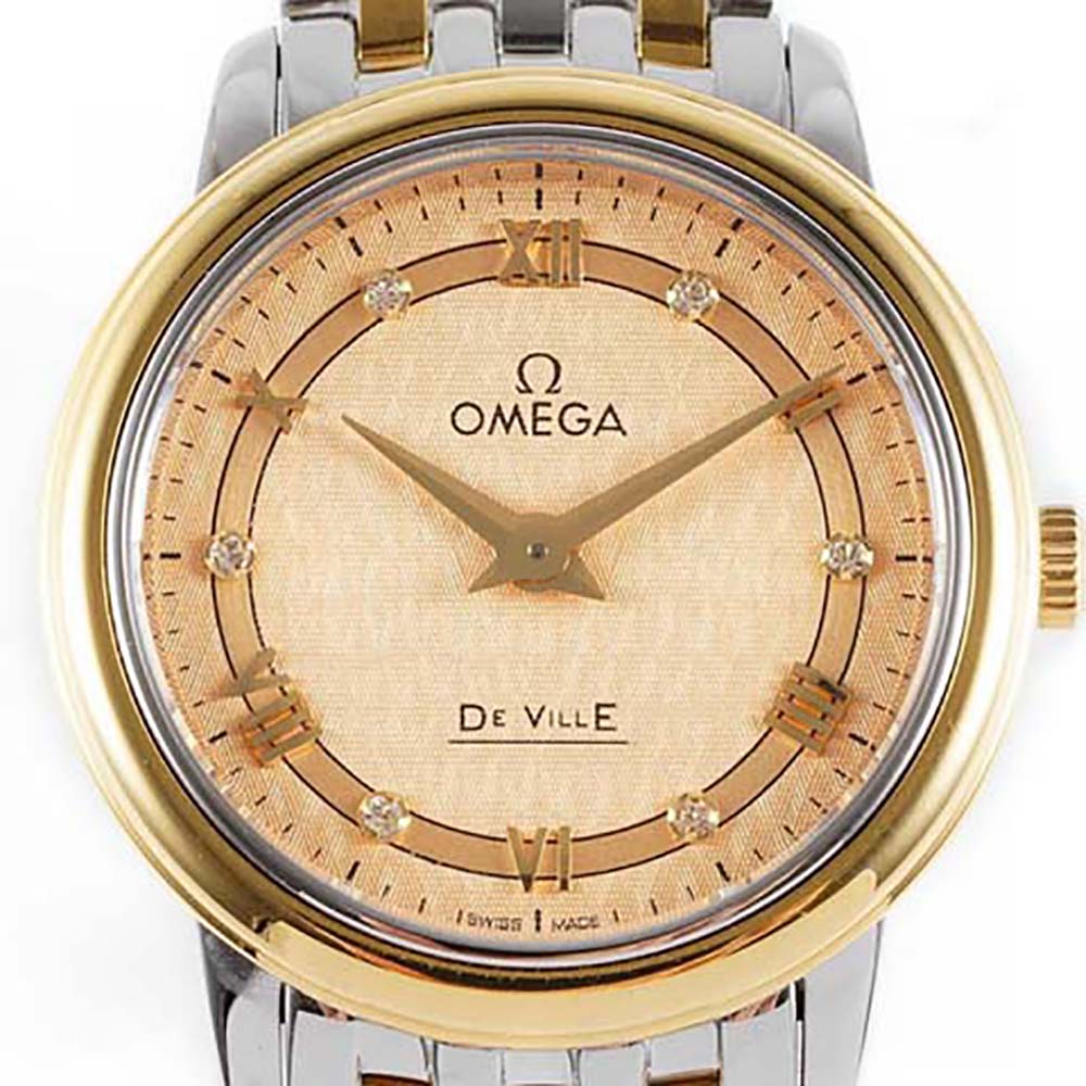 Omega Women De Ville Prestige Quartz 27.4 mm in Yellow Gold (3)