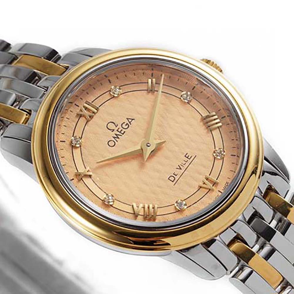 Omega Women De Ville Prestige Quartz 27.4 mm in Yellow Gold (5)