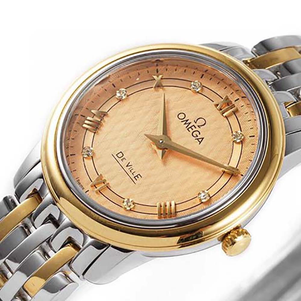 Omega Women De Ville Prestige Quartz 27.4 mm in Yellow Gold (6)