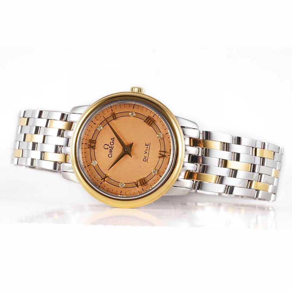 Omega Women De Ville Prestige Quartz 27.4 mm in Yellow Gold (7)