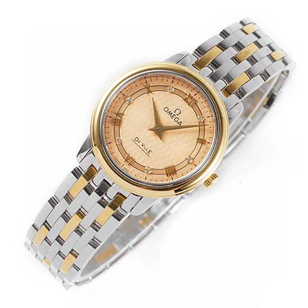 Omega Women De Ville Prestige Quartz 27.4 mm in Yellow Gold (8)