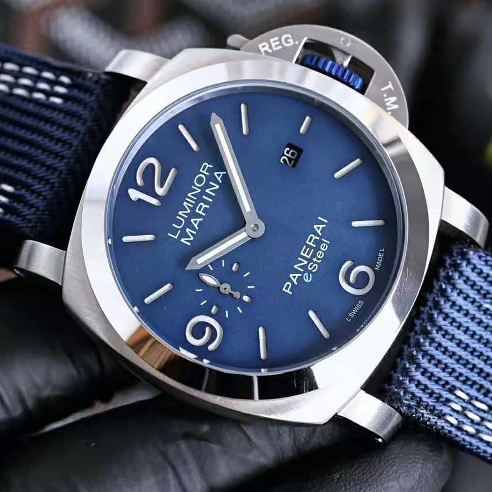 Panerai Men Luminor Marina ESteel™ Blu Profondo Automatic mechanical 44 mm-Navy (3)