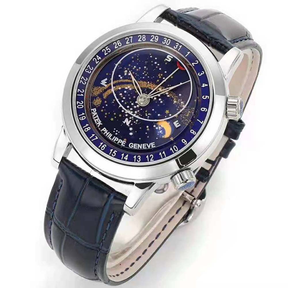 Patek Philippe Men Grand Complications Self-Winding 44 mm in Platinum-Navy (2)