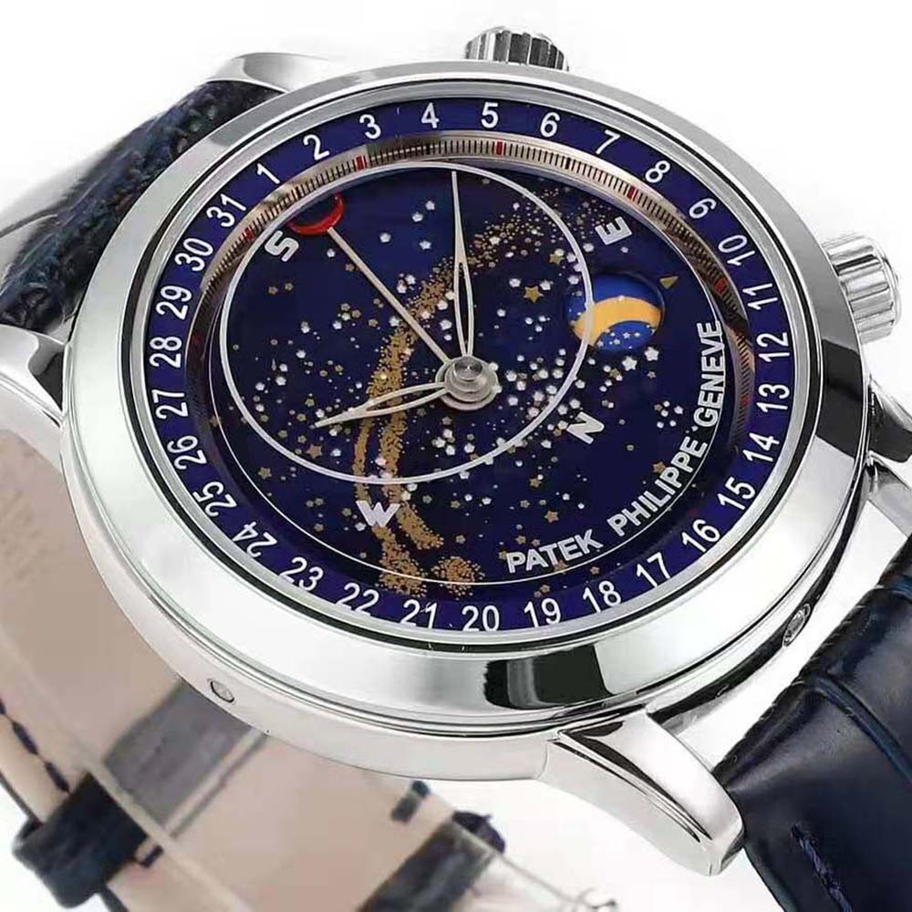 Patek Philippe Men Grand Complications Self-Winding 44 mm in Platinum-Navy (4)