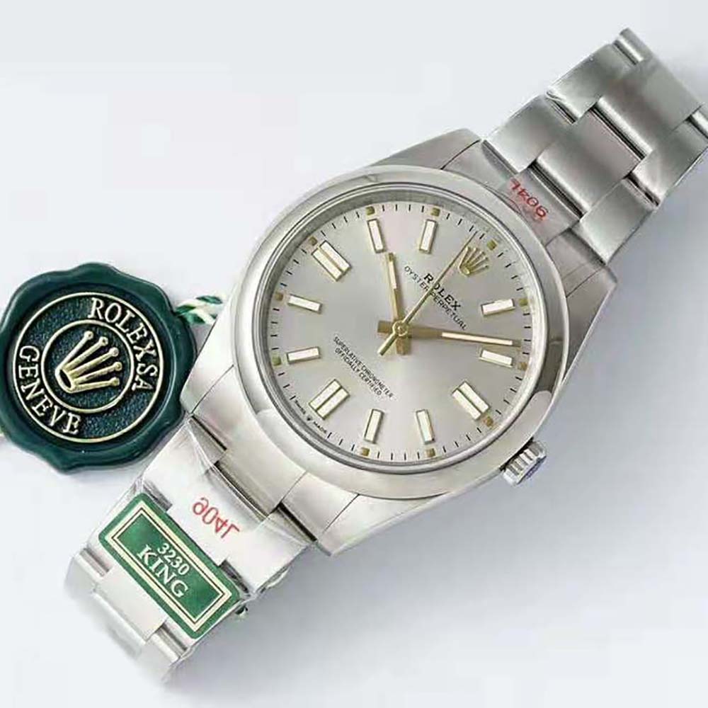 Rolex Men More Oyster Perpetual Technical Details 41 mm in Oystersteel-Beige (6)