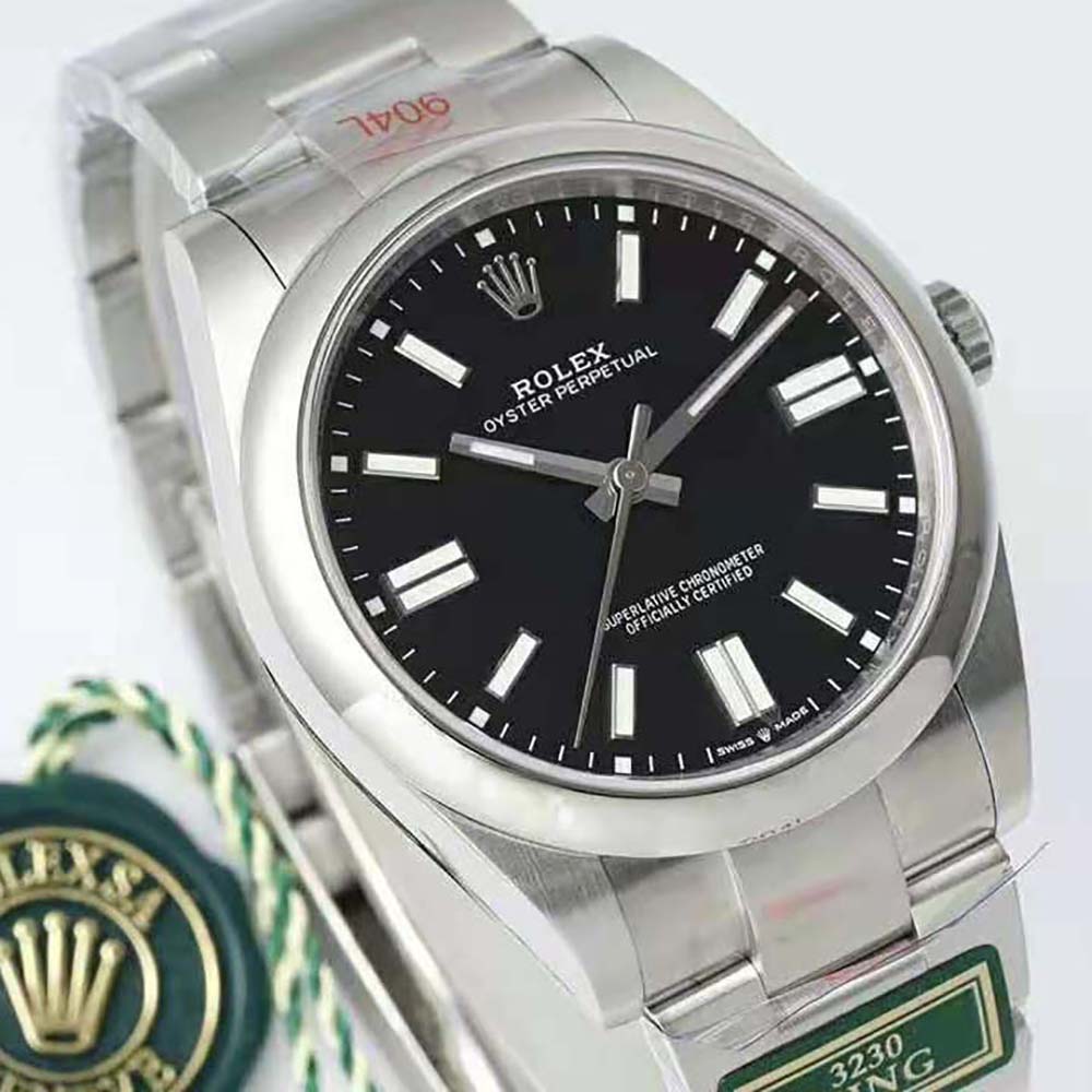 Rolex Men More Oyster Perpetual Technical Details 41 mm in Oystersteel-Black (6)