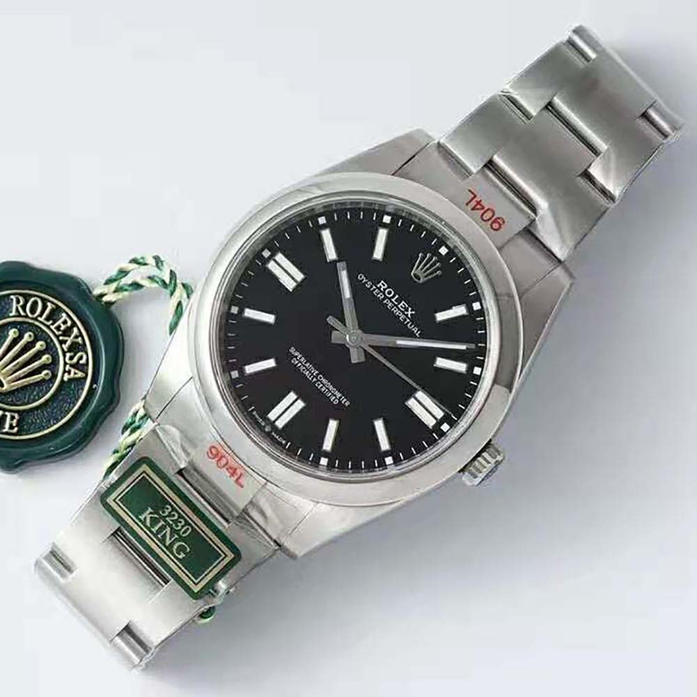 Rolex Men More Oyster Perpetual Technical Details 41 mm in Oystersteel-Black (7)