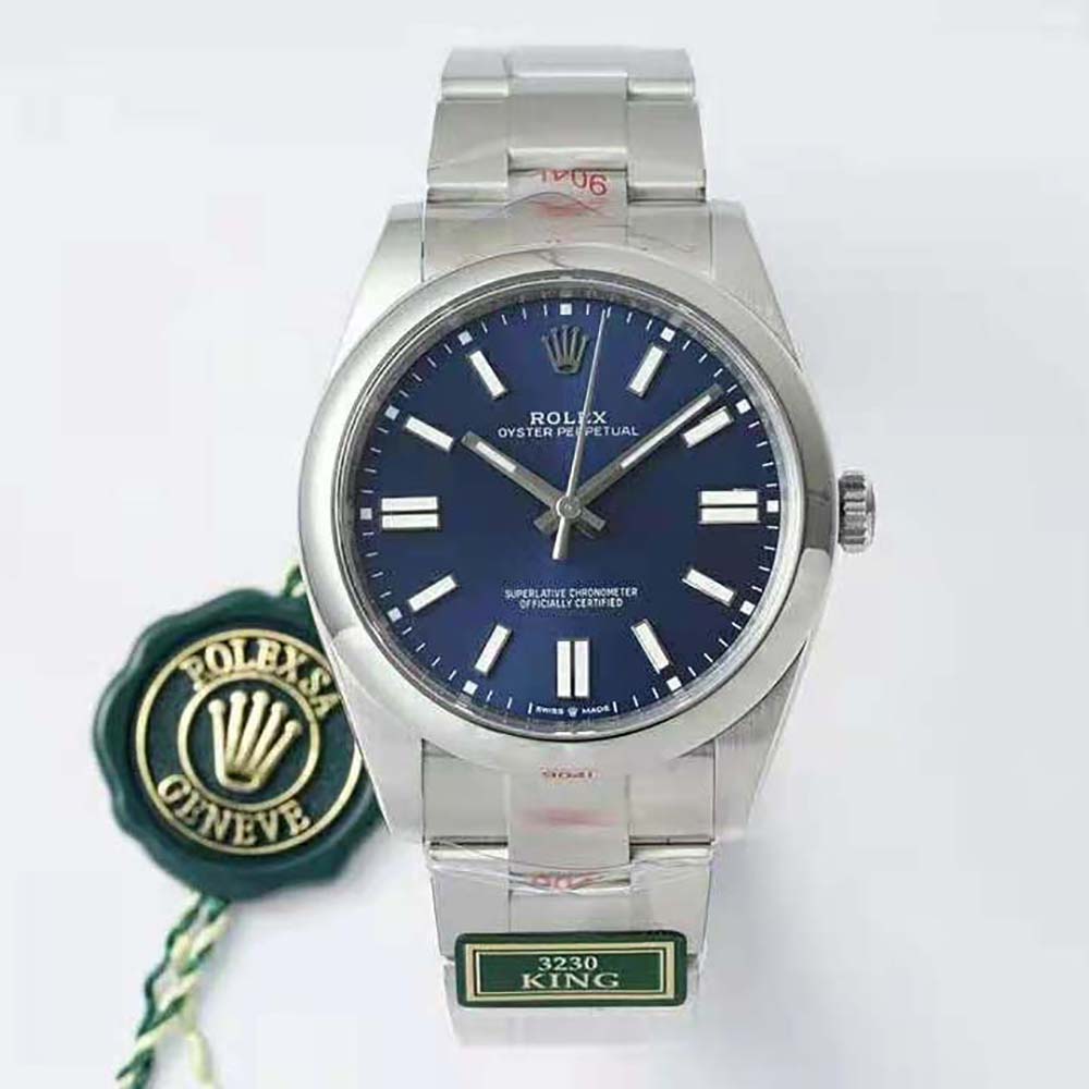 Rolex Men More Oyster Perpetual Technical Details 41 mm in Oystersteel-Navy (2)
