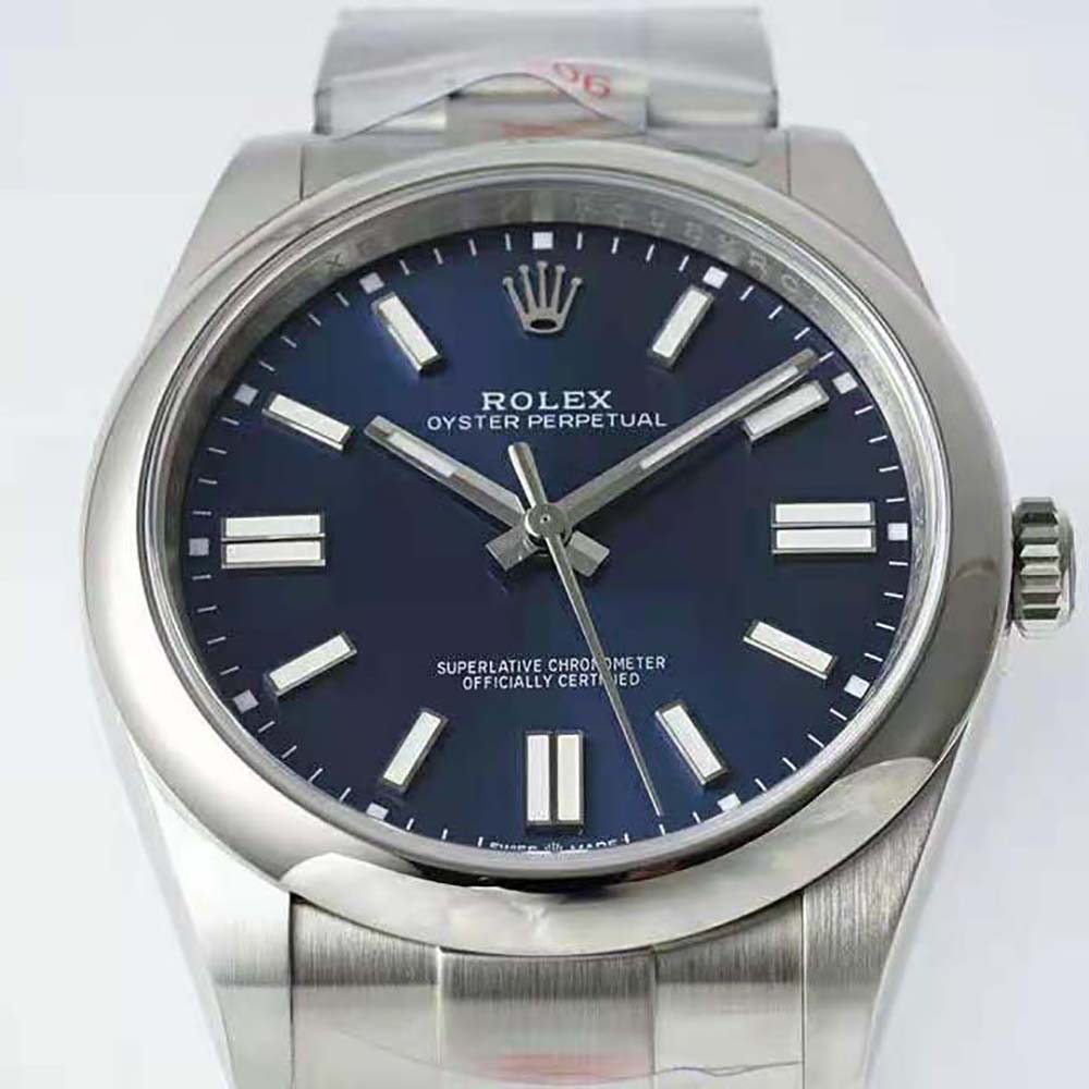 Rolex Men More Oyster Perpetual Technical Details 41 mm in Oystersteel-Navy (3)