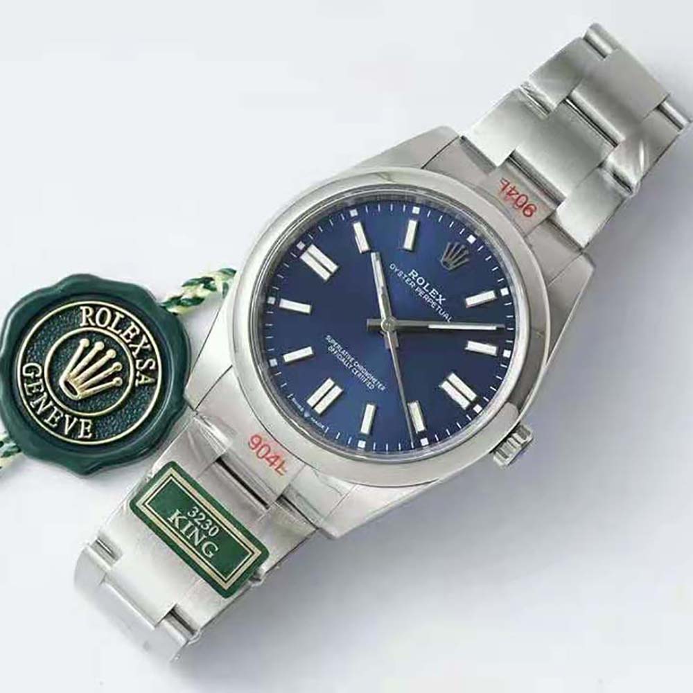 Rolex Men More Oyster Perpetual Technical Details 41 mm in Oystersteel-Navy (6)