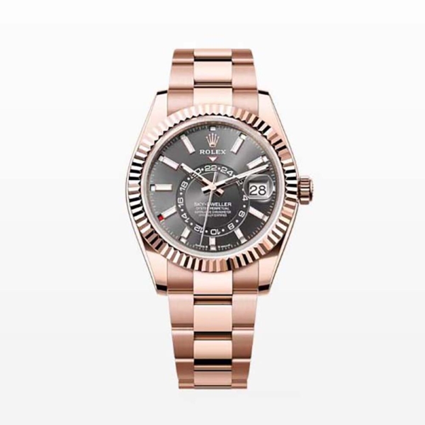 Rolex Men More Sky-Dweller Technical Details Oyster 42 mm in Everose Gold-Black (1)