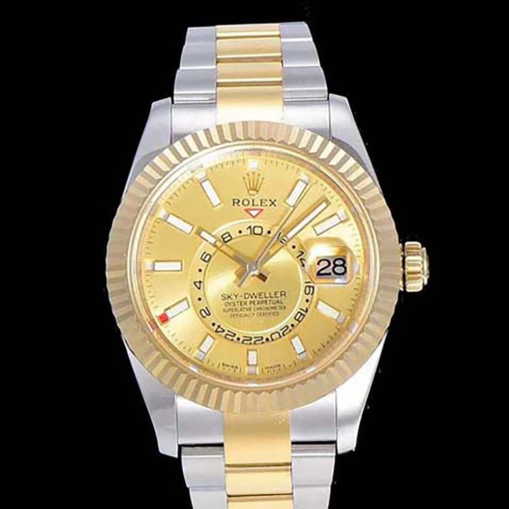Rolex Men More Sky-Dweller Technical Details Oyster 42 mm in Oystersteel and Yellow Gold (2)